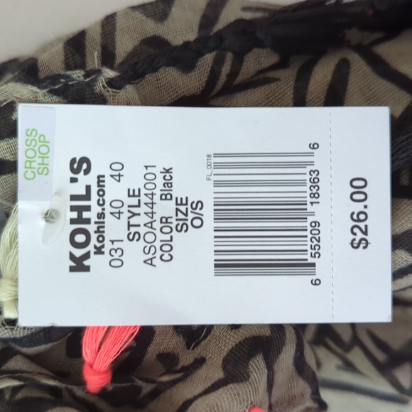 NEW The Perfectly Adjusted Scarf Tassel Pre-Made Ready to Wear Black - Picture 4 of 15